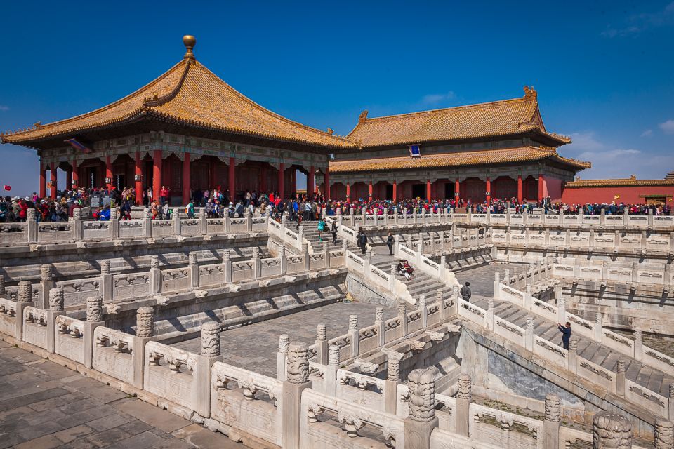2-Day Beijing Highlights Tour with Peking Duck - Summer Palace: Long Corridor, marble boat, and Cixi context