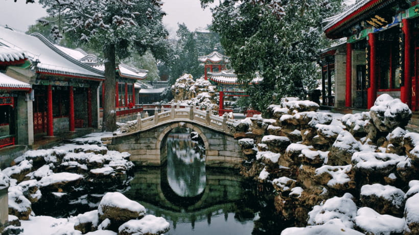 Beijing: Beihai park e-ticket entry - Nine-Dragon Wall and Round City: where design does the talking