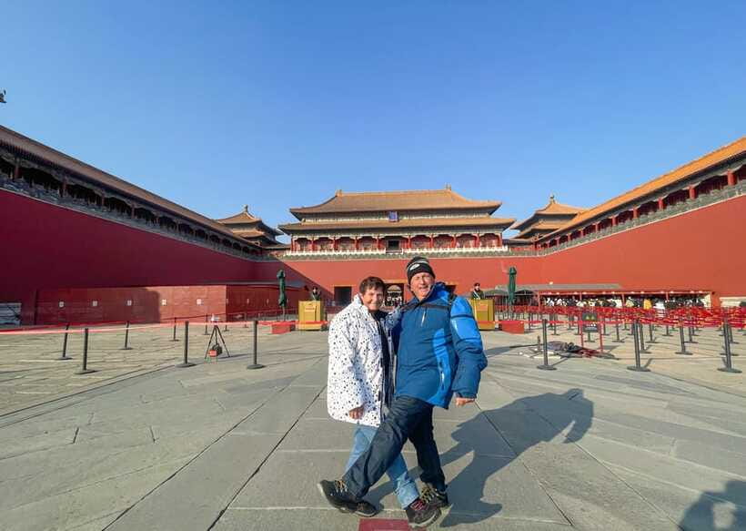 Beijing: Forbidden City, Tian'anmen Square & Great Wall Trip - Imperial garden exit: rockeries, pavilions, and Taoism touches