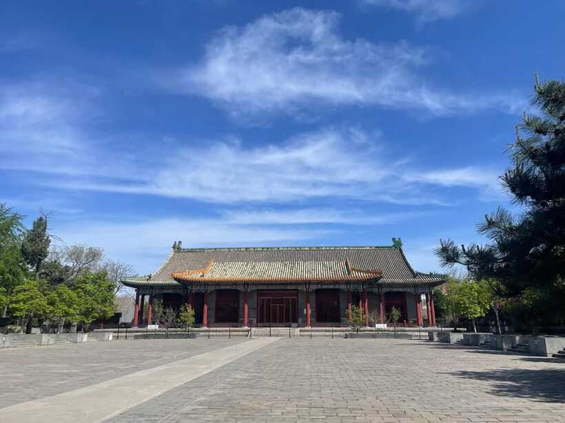 Chinese Kungfu class in old temple beside Forbidden Ci - What you get for $45: good value for hands-on training